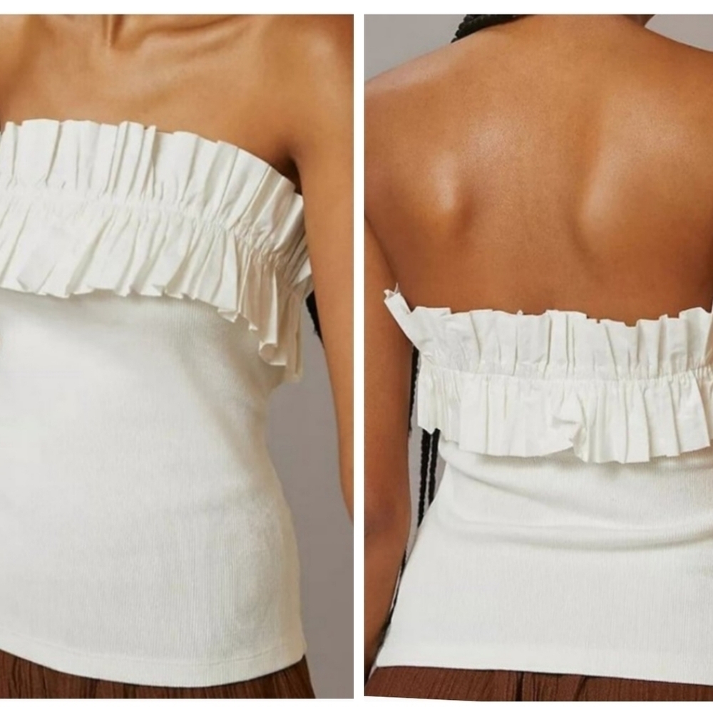 New Anthropologie Ruffle Top Size XLP